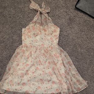 Floral Halter Dress